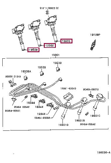 Toyota 90919-02212 Ignition coil 9091902212