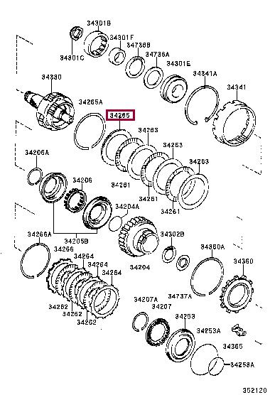 3426532020 Toyota Friction disc