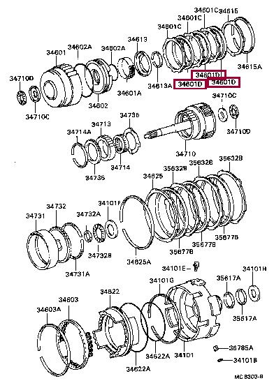 3563336040 Toyota Friction disc