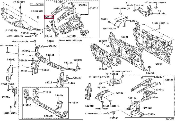 5371333020 Toyota Auto part