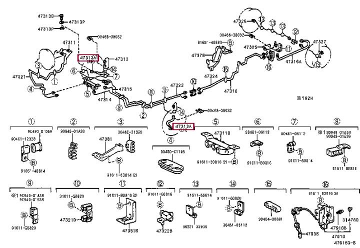 Toyota 90947-02C05 Brake Hose 9094702C05