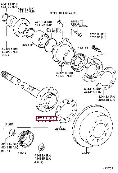 4231160140 Toyota Semi