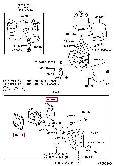 4675936040 Toyota Profiled gasket