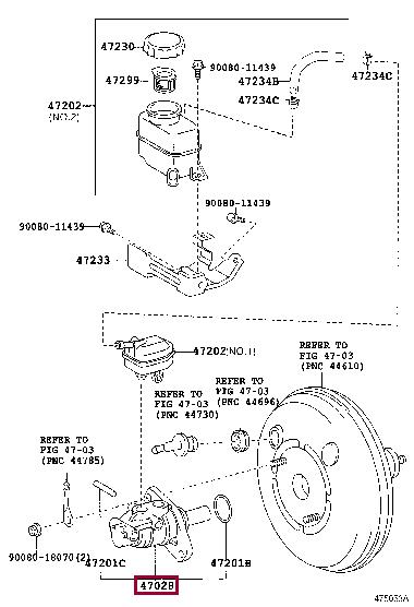 Toyota 47028-0E010 HAUPTBREMSZYLINDER 470280E010 470280E010 Toyota HAUPTBREMSZYLINDER