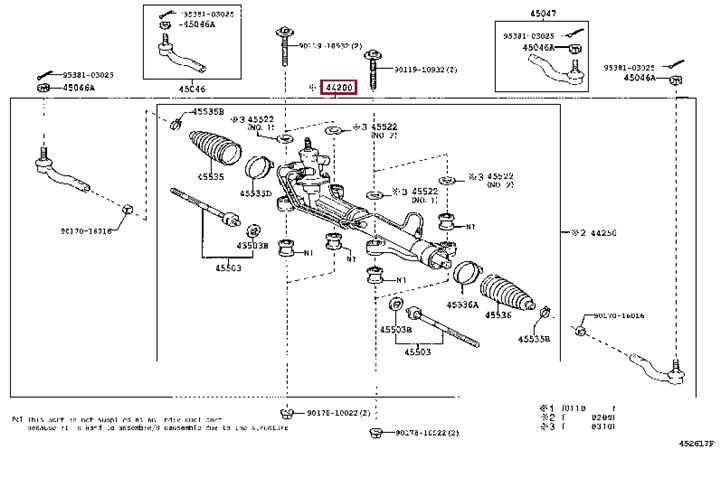 Toyota 44200-44240 Auto part 4420044240