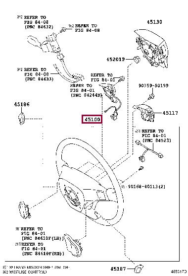 4510042190B0 Toyota LENKRAD-KOMPLETT-