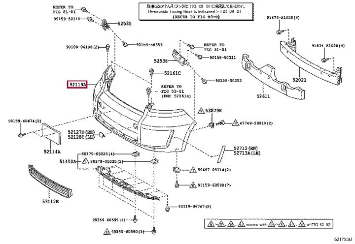 5211912944 Toyota Front bumper
