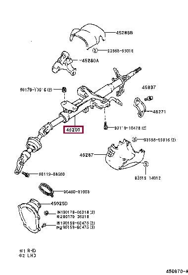 4520005120 Toyota Steering column