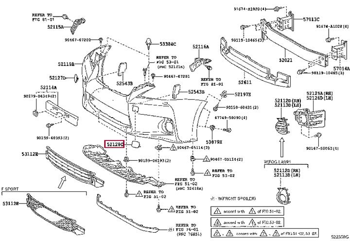 5212876904 Toyota Bumper cover