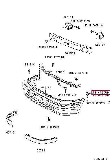 5214716080 Toyota Auto part