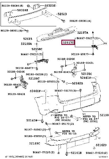 5215753070 Toyota Bracket bumper