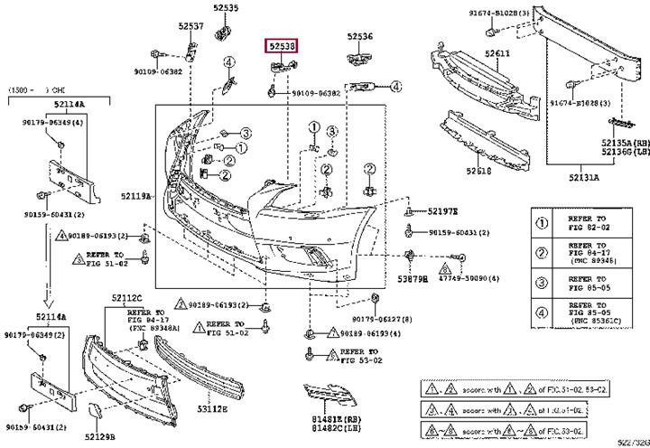 5253850030 Toyota Bracket bumper