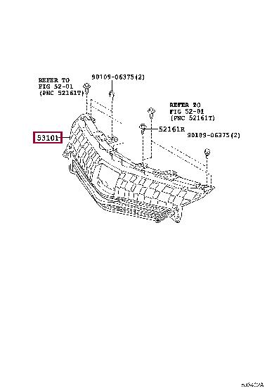 5310147010 Toyota Grille radiator