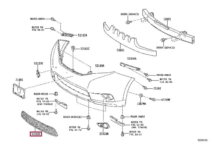 Buy Toyota 53112-08010 at a low price in United Arab Emirates!