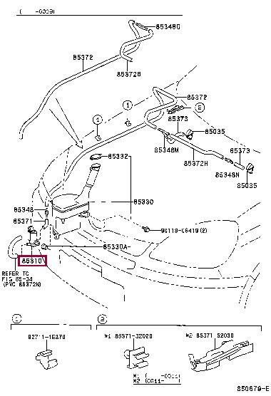 Toyota 85330-10280 Auto part 8533010280