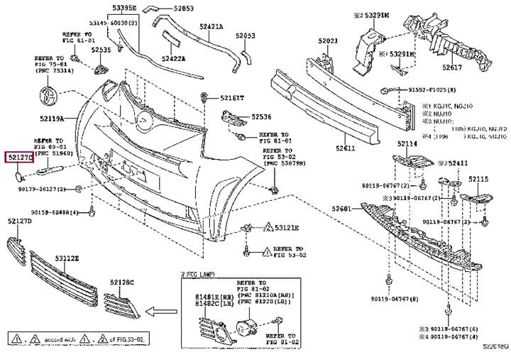 5212774901 Toyota Plug towing hook