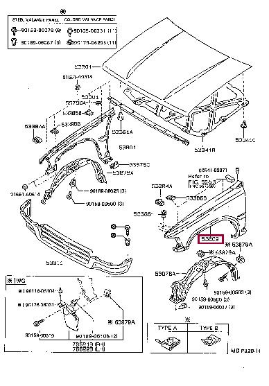 5381289199 Toyota Wing