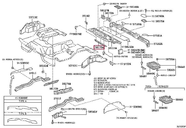 Toyota 58111-60A50 MULTIPLE-PNC 5811160A50