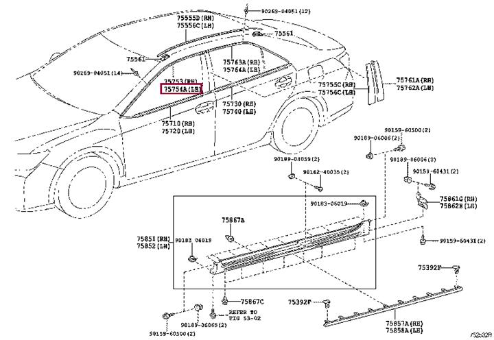 Buy Toyota 75754-06080 at a low price in United Arab Emirates!