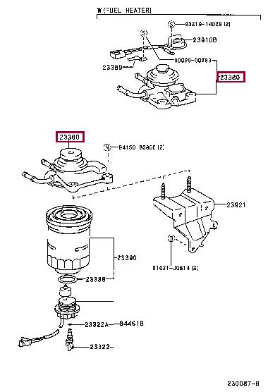 Toyota 23380-17381 Pump fuel mehanichal 2338017381