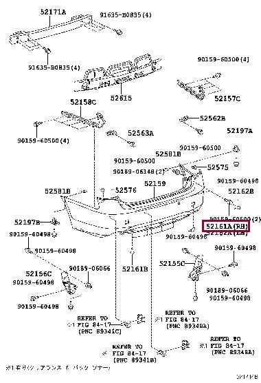 5216130902 Toyota Bumper cover