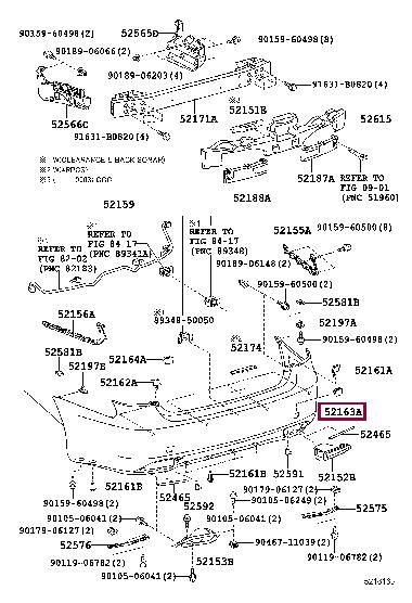 5216150902 Toyota Bumper mount