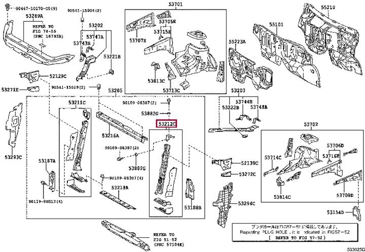 5321242902 Toyota Steering column