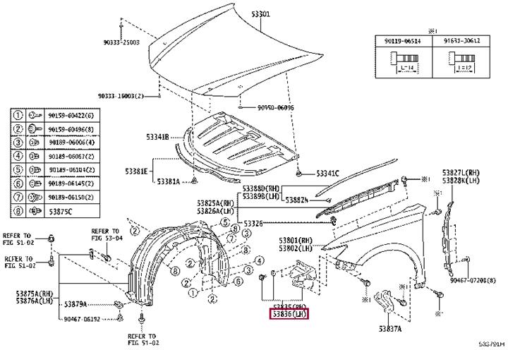 Buy Toyota 53804-33040 at a low price in United Arab Emirates!