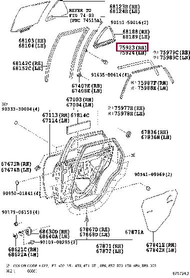 7592348020 Toyota Auto part