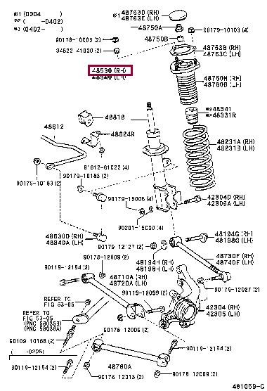 Toyota 48530-80237 Auto part 4853080237 4853080237 Toyota Auto part
