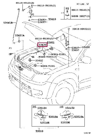 Buy Toyota 53630-0K010 at a low price in United Arab Emirates!
