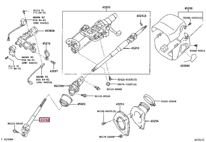 4520248050 Toyota Steering shaft