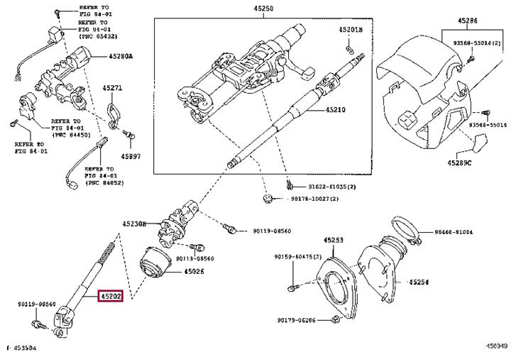4520248080 Toyota Steering shaft