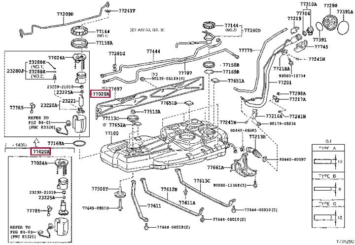 7702008050 Toyota Fuel pump