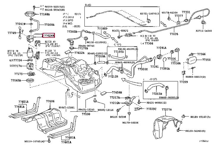 7702453010 Toyota Fuel pump