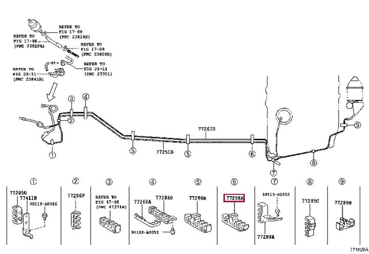 Toyota 77298-06040 Auto part 7729806040 7729806040 Toyota Auto part
