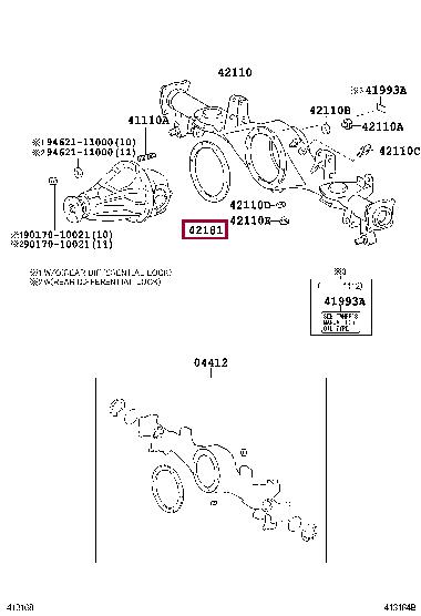 4218160140 Toyota Gearbox gasket