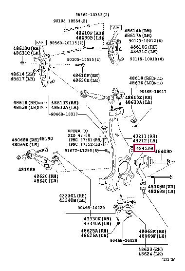 4845250050 Toyota Shim-valve