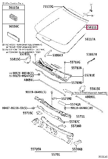 5610178905 Toyota Windshield