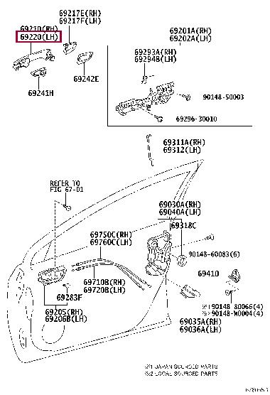 6921202900 Toyota Handle-assist