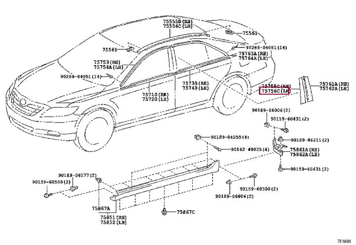 Buy Toyota 75756-33010 at a low price in United Arab Emirates!