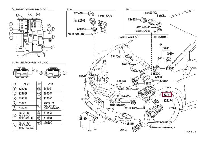 8274102050 Toyota Fuse box