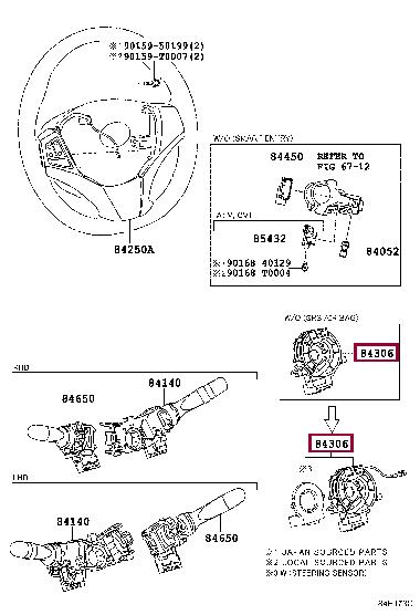 Toyota 84306-0K051 Steering column plume 843060K051 843060K051 Toyota Steering column plume