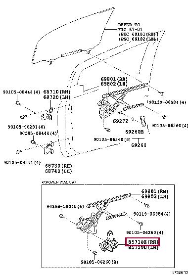 8571035180 Toyota Window motor