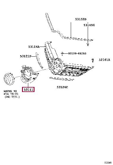 5311102914 Toyota Grille radiator