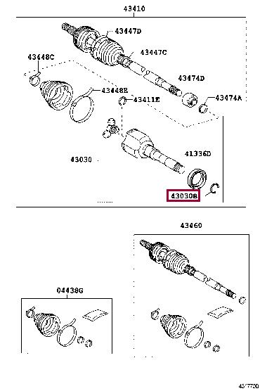 9008052056 Toyota Locking Ring