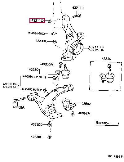 9017915001 Toyota Nut