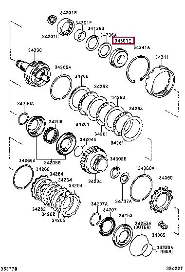 9036943015 Toyota Wheel bearing