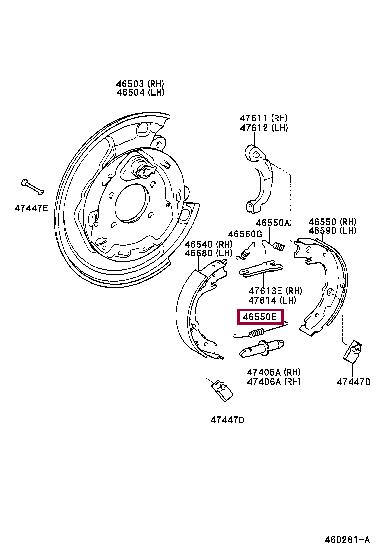 Toyota 90905-06046 Mounting kit brake pads 9090506046