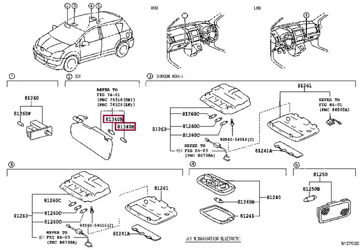 90981WB012 Toyota Halogen lamp 12V